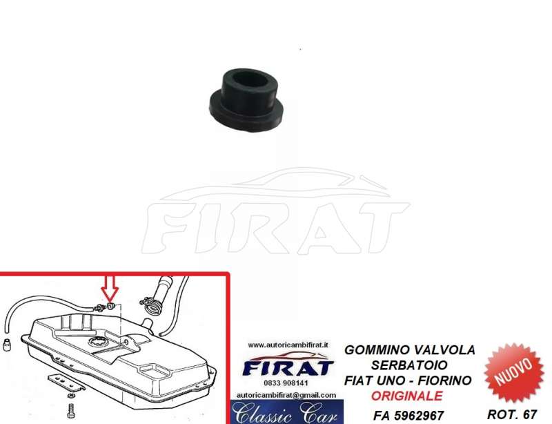 GOMMINO VALVOLA SERBATOIO FIAT UNO - FIORINO (5962967)